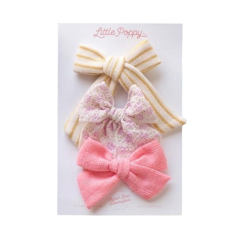 Little Poppy Co May Bow Clip Set - May 2022